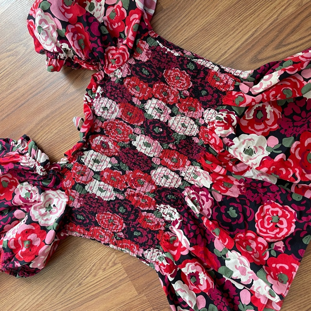 Kate Spade Floral Peplum Top - Picture 3 of 5